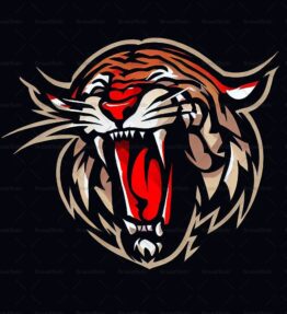 Brüllender Tiger